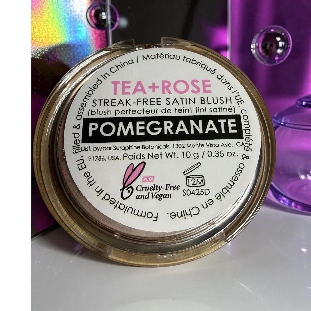 Seraphine Botanicals - Tea + Rose Satin Blush - Shade: Pomegranate - *NIB*